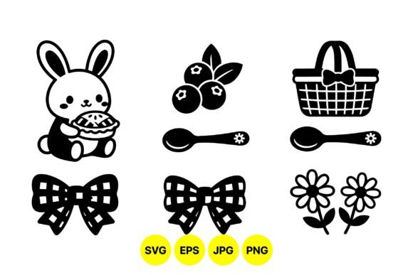 Cute Picnic Bunny SVG Design