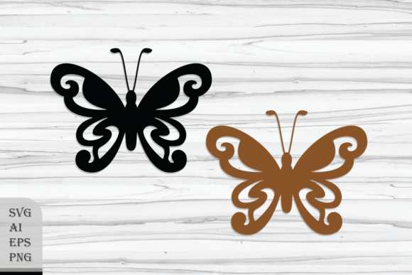 Decorative Tribal Butterfly Graphics and Illustrations