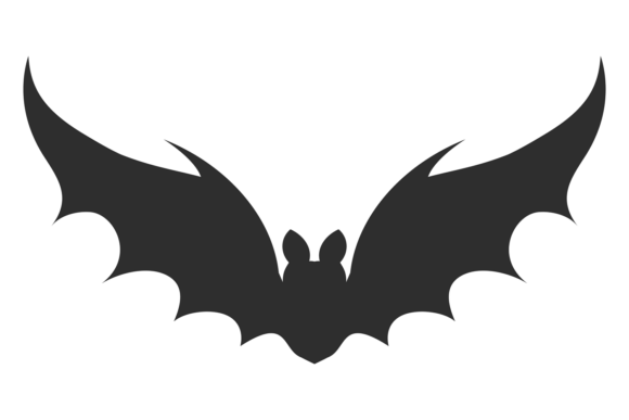 Evil Animal Flight. Black Decorative Bat
