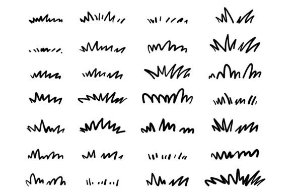 Grass Doodle Set: Graphics for Editorial & Illustrations