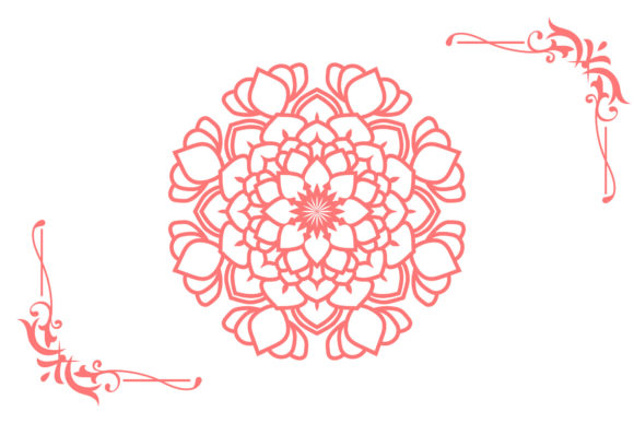 Mandala Decorative Vector: Graphics and Illustrations for Crafters