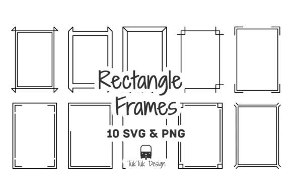 Rectangle Frames Border SVG PNG for Graphics and Illustrations