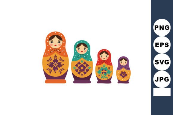 Russian Nesting Dolls Traditional Matryo